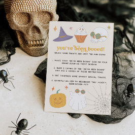 Kartenzeichen für Halloween Games im Retro-Stil Einladung