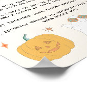 Kartenzeichen für Halloween Games im Retro-Stil Poster (Ecke)