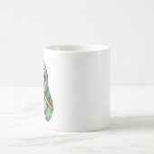 Kartenzeichentrick-Schildkröten-Illustration Kaffeetasse (Mittel)