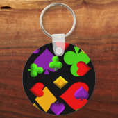 Kartenzeichnen Muster-Design Schlüsselanhänger (Vorderseite)