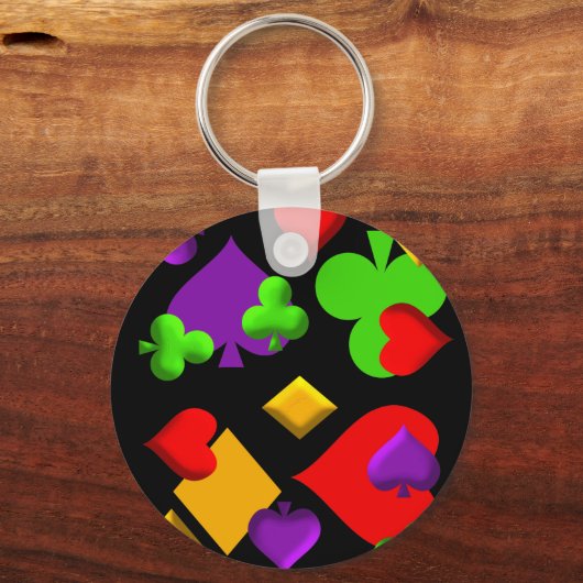 Kartenzeichnen Muster-Design Schlüsselanhänger (Vorderseite)