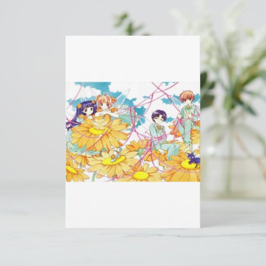 Kartenzieher Sakura Einladung (Stehend Vorderseite)