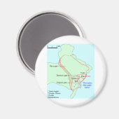 Karthageplan Magnet (Vorderseite/Rückseite)