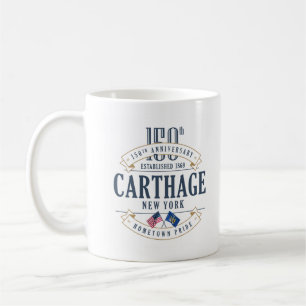 Karthago, New York, 150. Jahrestags-Kaffee-Tasse Kaffeetasse