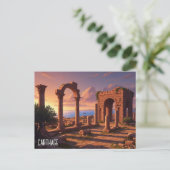 Karthago Tunesien Reise Postkarte (Stehend Vorderseite)