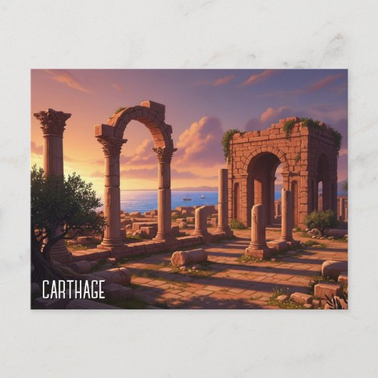 Karthago Tunesien Reise Postkarte (Vorderseite)