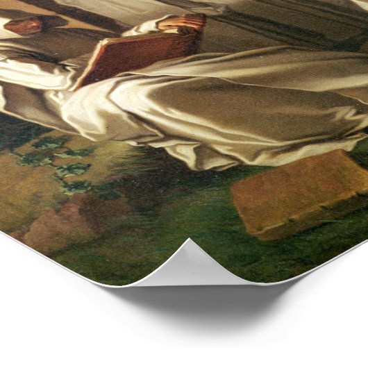 Karthusianische Mönche in Meditation Poster (Ecke)