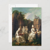 Karthusianische Mönche in Meditation Postkarte (Vorne/Hinten)