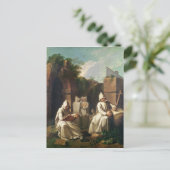Karthusianische Mönche in Meditation Postkarte (Stehend Vorderseite)