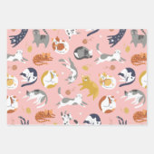Kartierpapier für Katzen und mehr Katzen Geschenkpapier Set (Vorderseite 3)
