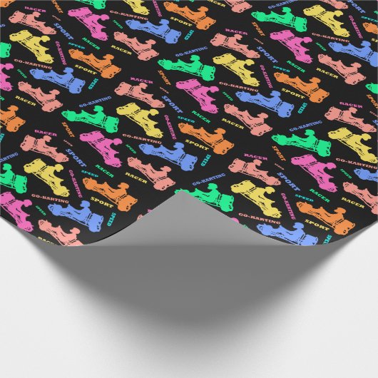 Karting Geschenkpapier (Ecke)