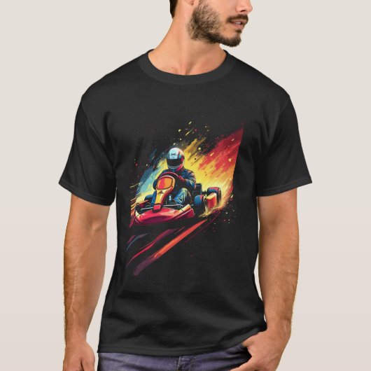 Karting, Motorsport T-Shirt (Vorderseite)