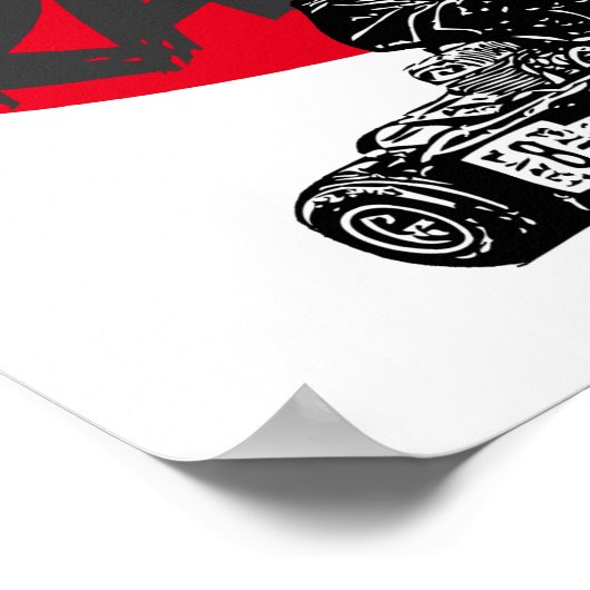 Karting-Rennen Poster (Ecke)