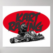 Karting-Rennen Poster (Vorne)