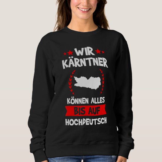 Kärtner Österreich Sweatshirt (Vorderseite)