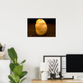 Kartoffel auf Schmutz Poster (Heimbüro)