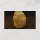 Kartoffel auf Schmutz Visitenkarte (Rückseite)
