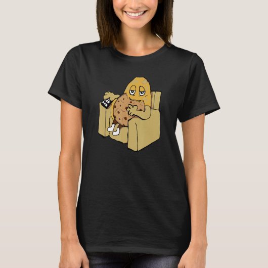 Kartoffel auf Sessel T-Shirt (Vorderseite)