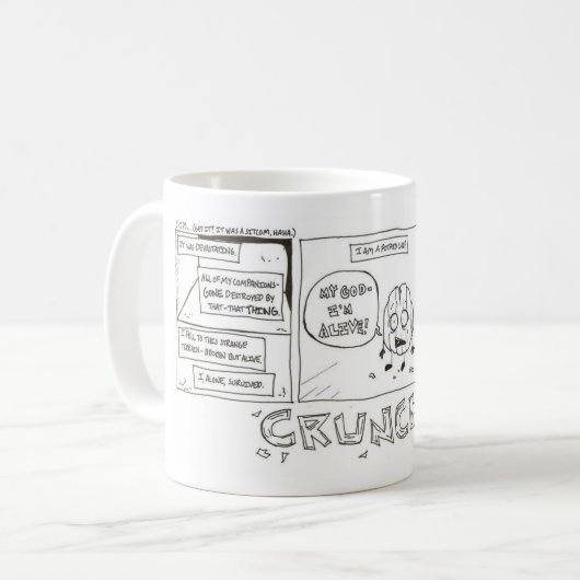 Kartoffel Chip Funny Cartoon Tasse (Vorderseite Links)