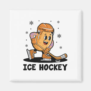 Kartoffel, die Hockeyspieler Sportler Athlet Ga Magnet