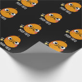 Kartoffel Funny Farting Potato Pun Dark BG Geschenkpapier (Ecke)