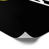 Kartoffel Funny Farting Potato Pun Dark BG Poster (Ecke)