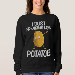 Kartoffel für Männer Pflanze pflanzliche Wurzelpfl Sweatshirt
