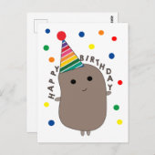 Kartoffel Geburtstag Postkarte (Vorne/Hinten)