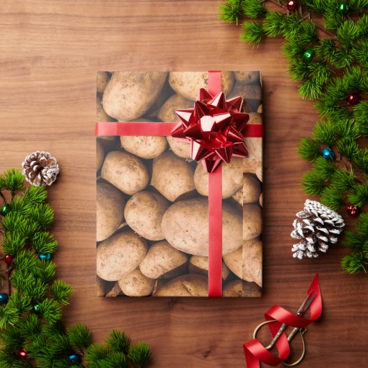 Kartoffel Geschenkpapier (Feiertagsgeschenk)