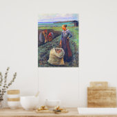 Kartoffel Harvesters Elin Danielson-Gambogi 1893 Poster (Küche)