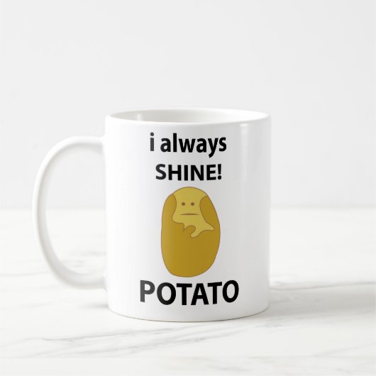 Kartoffel I immer Shine Funny Potato Kaffeetasse (Links)