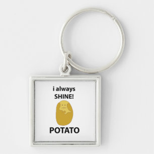 Kartoffel I immer Shine Funny Potato Schlüsselanhänger