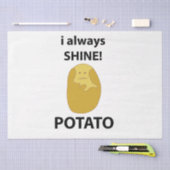 Kartoffel I immer Shine Funny Potato Seidenpapier (Handwerk)