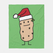 Kartoffel-Kartoffeln, welche die Fleecedecke (Vorderseite)