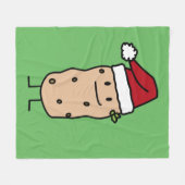 Kartoffel-Kartoffeln, welche die Fleecedecke (Vorderseite (Horizontal))