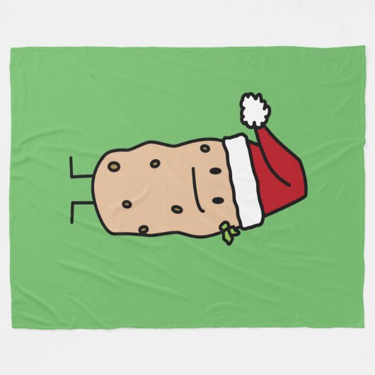 Kartoffel-Kartoffeln, welche die Fleecedecke (Vorderseite (Horizontal))