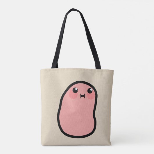 Kartoffel Kawaii Tasche (Rückseite)