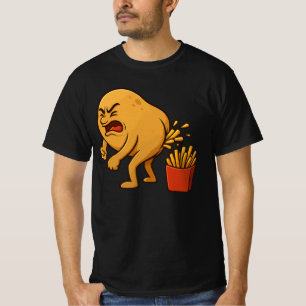 Kartoffel-Kotzende Pommes frites l Lustige Pommes  T-Shirt