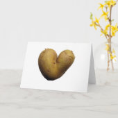 Kartoffel-Liebe Karte (Gelbe Blume)