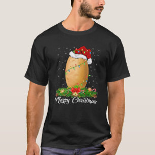 Kartoffel Lover Matching Weihnachtsmannmütze Potat T-Shirt