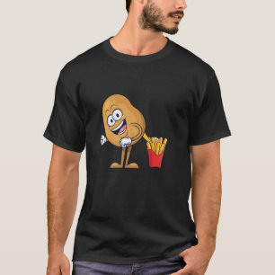 Kartoffel macht Pommes Frites - Fast Food Esser Po T-Shirt