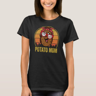 Kartoffel-Mama gestörte Retro-Vintage Sonnenbrille T-Shirt