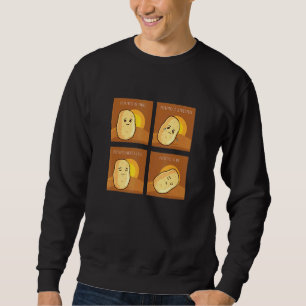 Kartoffel Meme Yam Food Kartoffeln Gemüse Sweatshirt