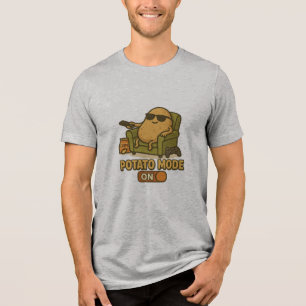 Kartoffel-Modus – Faules Leben aktiviert Tri-Blend Shirt