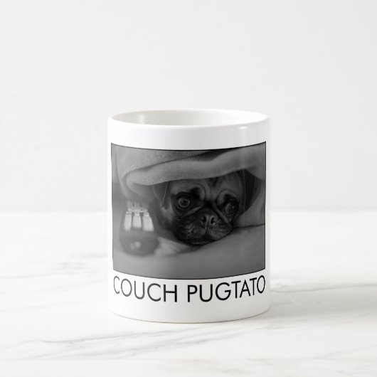 KARTOFFEL-MOPS-KAFFEE-TASSE DER COUCH-PUGTATO KAFFEETASSE (Mittel)