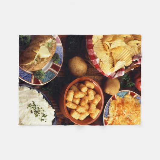 Kartoffel-Nahrungsmittel Fleecedecke (Vorderseite (Horizontal))