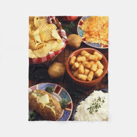 Kartoffel-Nahrungsmittel Fleecedecke (Vorderseite)
