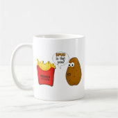 Kartoffel-Pommes-Frites sind dass Sie? lustig Kaffeetasse (Links)