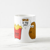 Kartoffel-Pommes-Frites sind dass Sie? lustig Kaffeetasse (Mittel)