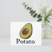 Kartoffel Postkarte (Stehend Vorderseite)